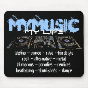 Mousepad Minha música minha vida