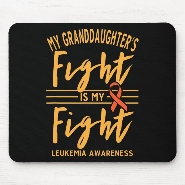 Mousepad Minha neta luta é minha leucemia em guerra (Frente)