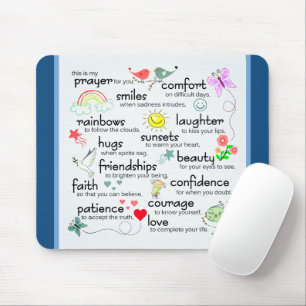 Mousepad Minha Oração Por Vocês Bençãos