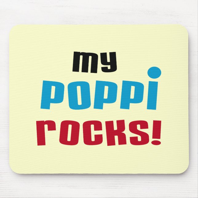 Mousepad Minha Poppi Rocks T-shirts e presentes (Frente)
