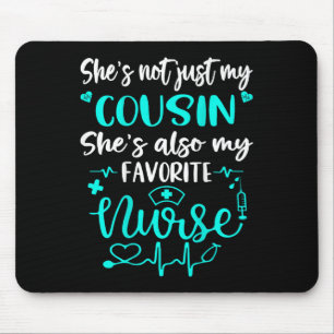 Mousepad Minha Prima É Enfermeira - Família De Enfermeiros