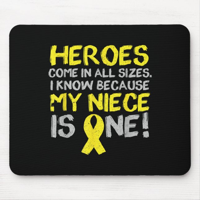 Mousepad Minha sobrinha é um suporte de conscientização par (Frente)