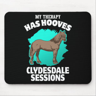 Mousepad Minha Terapia Tem Cascos Clydesdale Sessões Horseb