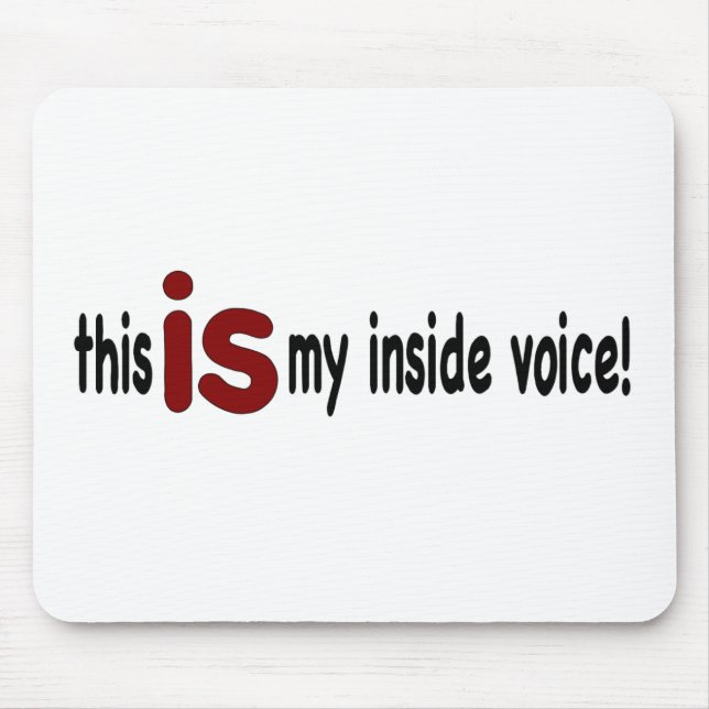 Mousepad Minha voz interna (Frente)