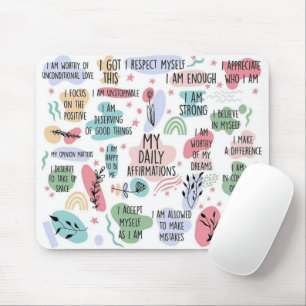 Mousepad Minhas afirmações diárias