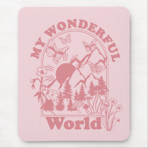 Mousepad Minhas Maravilhosas Flores Retro do Mundo