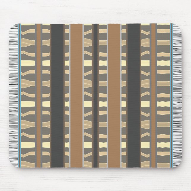 Mousepad Mini Brown e Cinza ao estilo Rug (Frente)