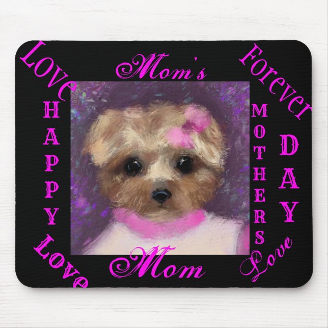 MOUSEPAD MINI YORKIE POO     (Frente)