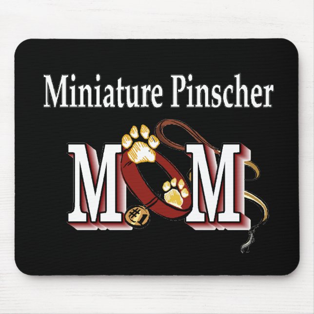 Mousepad Miniatura Pinscher Mamãe Dons (Frente)