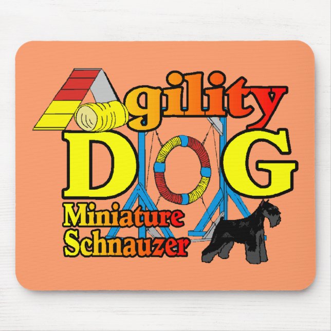 Mousepad Miniatura_Schnauzer_Agilidade (Frente)