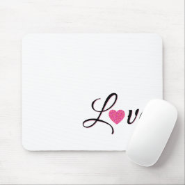 Mousepad Minimal Dotted Heart Design