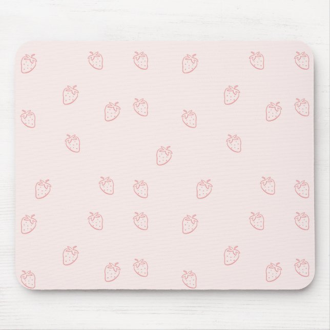 Mousepad Minimalismo de Morango (Frente)
