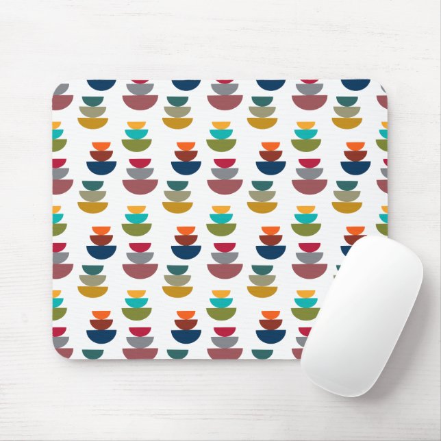 Mousepad Minimalismo moderno do brilho do século médio (Com mouse)