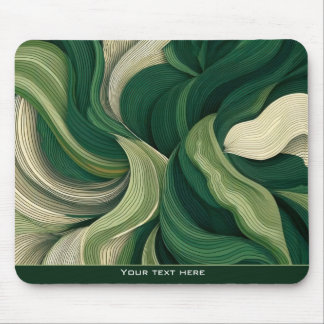 Mousepad Minimalist Abstract Nature Earthy Green Botanical