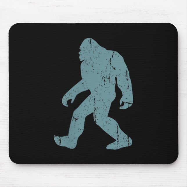 Mousepad Minimalist Bigfoot Cket Logo Sasquatch Cryptid Coo (Frente)
