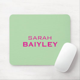 Mousepad Minimalista nome personalizado moderno