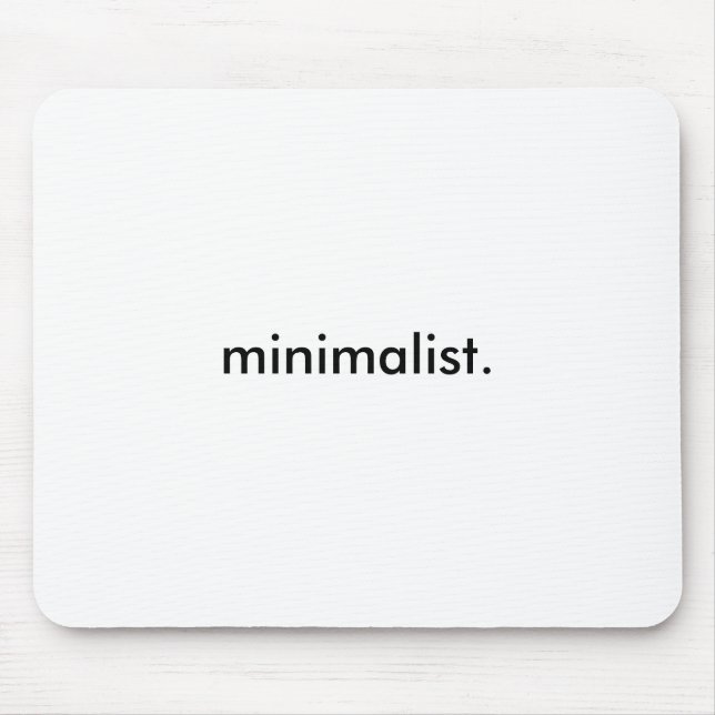 Mousepad minimalista. período (Frente)