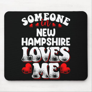 Mousepad Mínimo Alguém de novo hampshire me ama t
