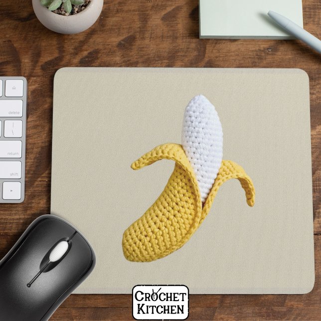 Mousepad Mínimo Moderno da Crochet Crochet Banana (Criador carregado)