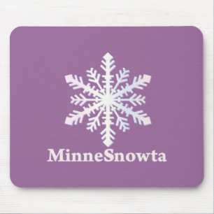 Mousepad MinneSnowta com Floco de Neve