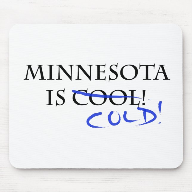 Mousepad Minnesota é Legal e frio! (Frente)