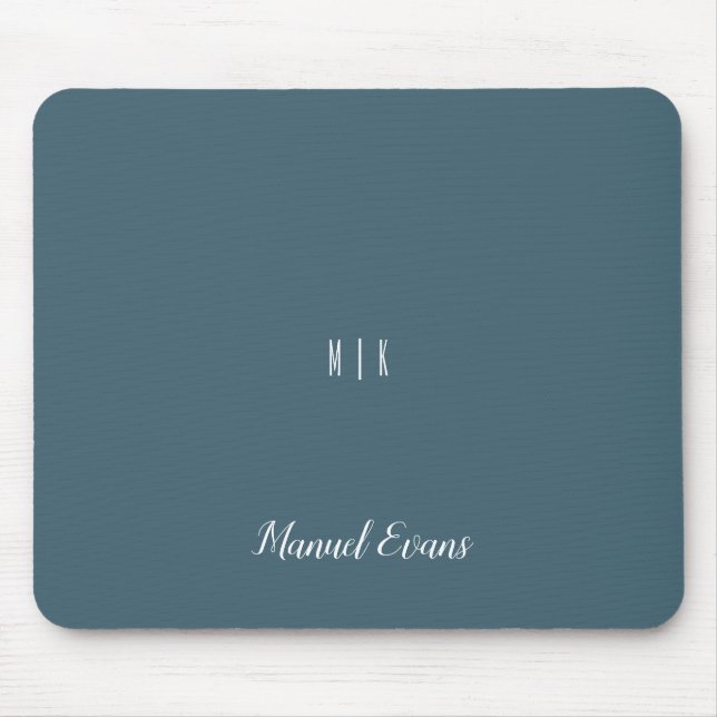 Mousepad Minograma moderno e minimalista de espuma espacial (Frente)