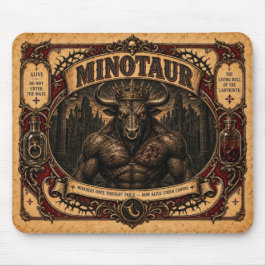 Mousepad Minotauro, Monstro de Circo Vintage