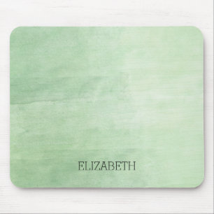 Mousepad Mint Breeze Watercolor