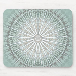 Mousepad Mint Taupe Mandala