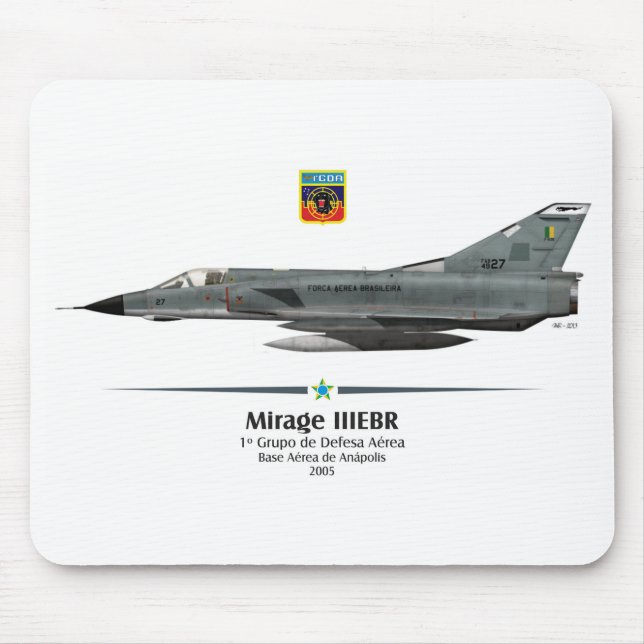 Mousepad Mirage IIIEBR - Força Aérea Brasileira - FAB (Frente)