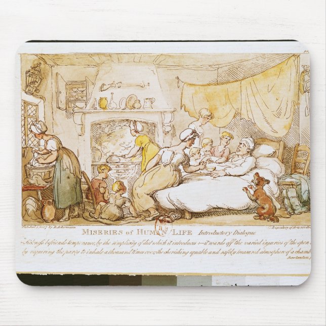 Mousepad Misérias da vida humana: Diálogo introdutório (Frente)