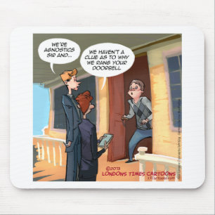 Mousepad Missionários Agnósticos Engraçados