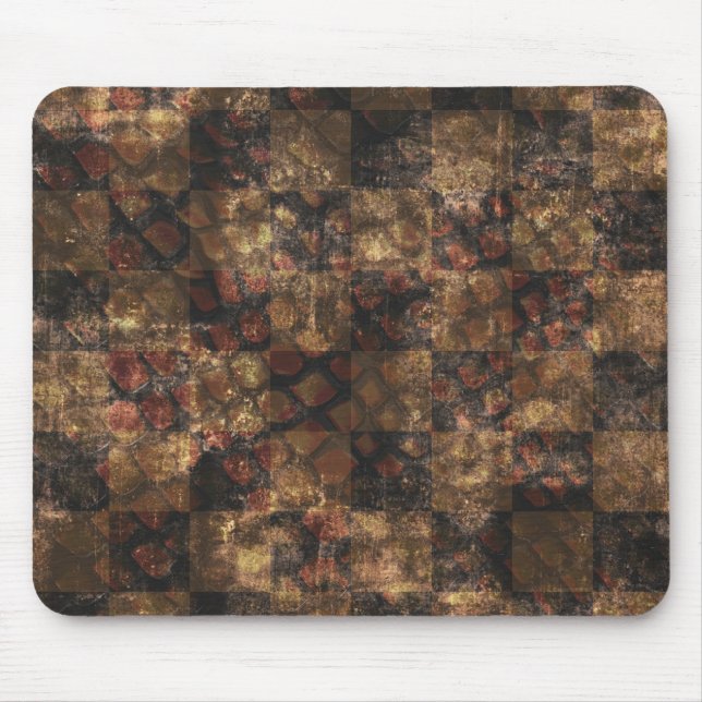 Mousepad Mistério cobra de xadrez (Frente)