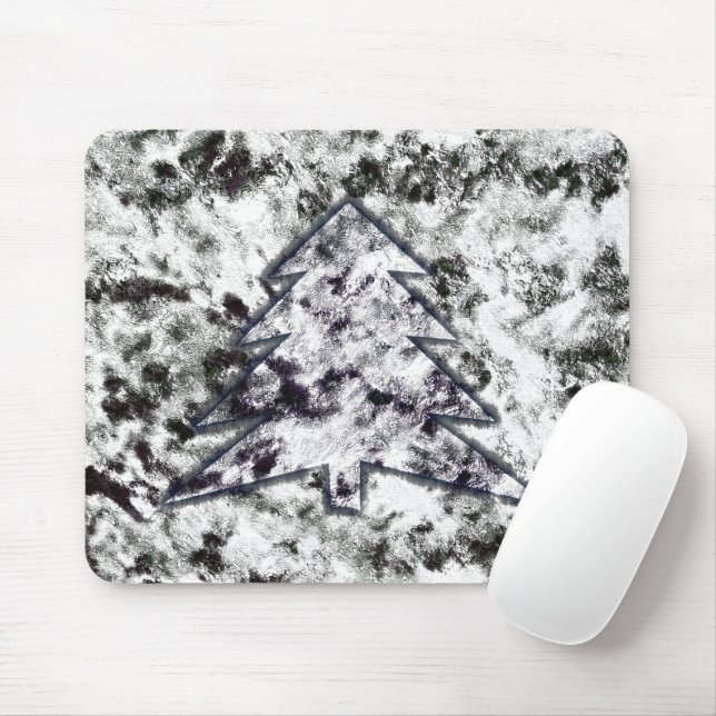 Mousepad Mistura de textura esponjosa em cinza de pinheiro  (Com mouse)