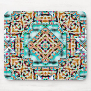 Mousepad Mistura de textura grosseira com pratos prateados,