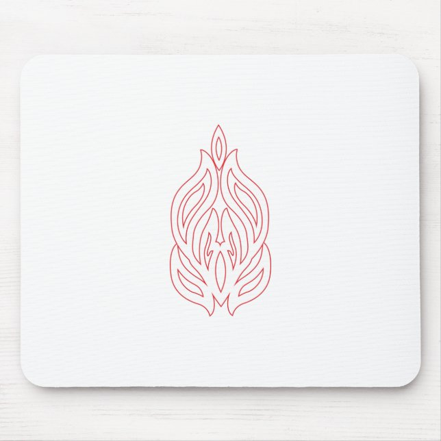 Mousepad Misty Rosa, Flush Mahogany, Decorative Design (Frente)