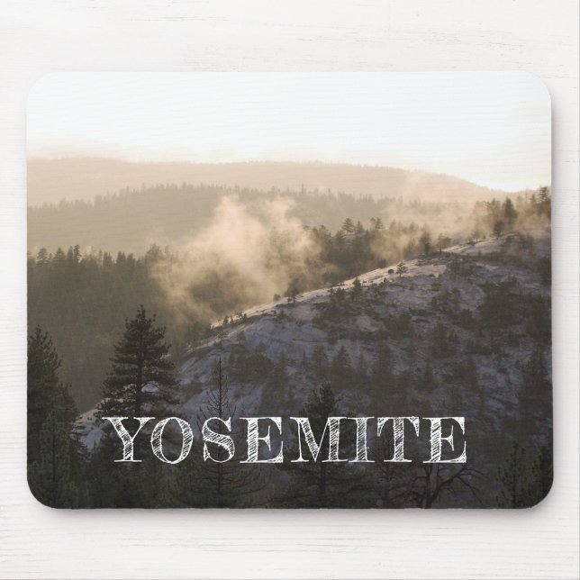 Mousepad Misty Sunset em Yosemite (Frente)