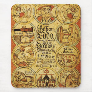 Mousepad Mitologia de noruegueses de Edda