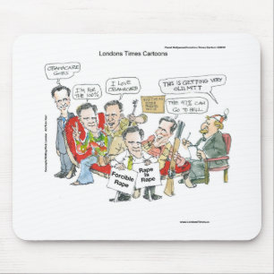 Mousepad Mitt Romney Em Terapia Camisetas Engraçadas Cartõe