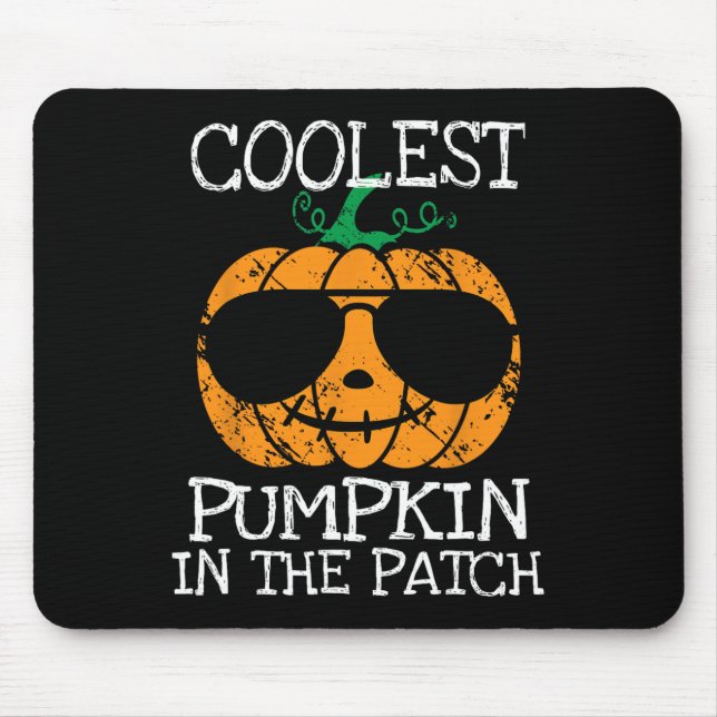Mousepad Miúdos Pumpkin Mais Fresco No Patch Halloween Boys (Frente)