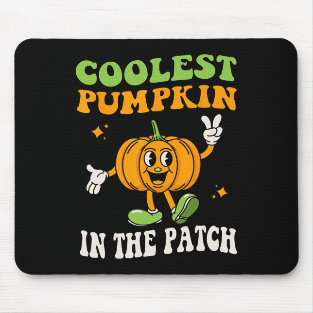 Mousepad Miúdos Pumpkin Mais Fresco No Patch Halloween Todd (Frente)