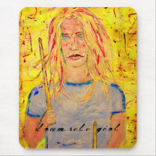 Mousepad moça a solo de tambor