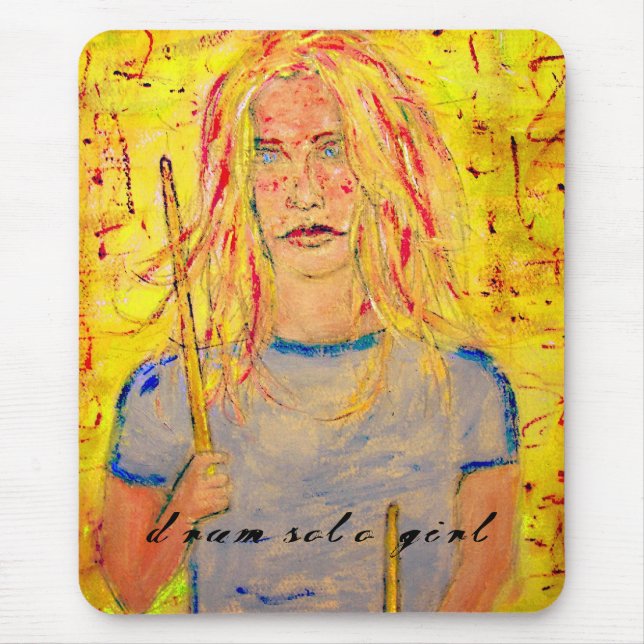 Mousepad moça a solo de tambor (Frente)