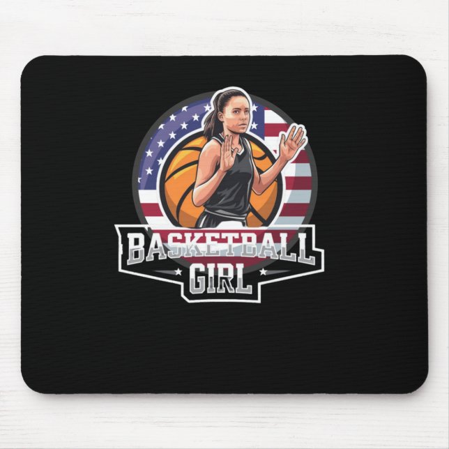 Mousepad Moça De Basquete Usa (Frente)