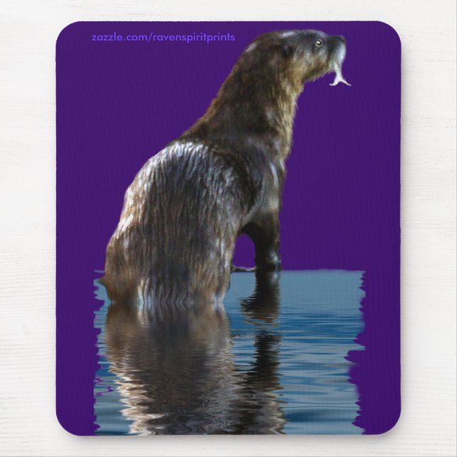 Mousepad Mocas de OTTER do MAR de pesca (Frente)