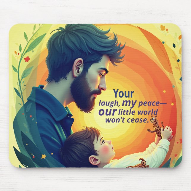 Mousepad Mochila com texto desenhado (Frente)