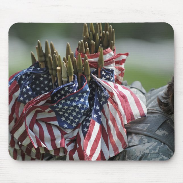 Mousepad Mochila de um soldado do Exército (Frente)