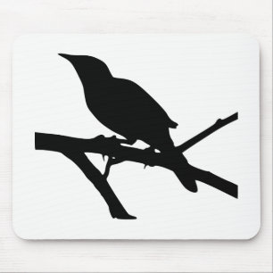 Mousepad Mockingbird Silhouette