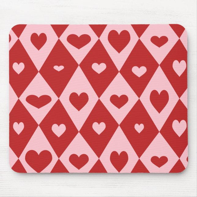 Mousepad Mod Corações de São Valentim (Frente)