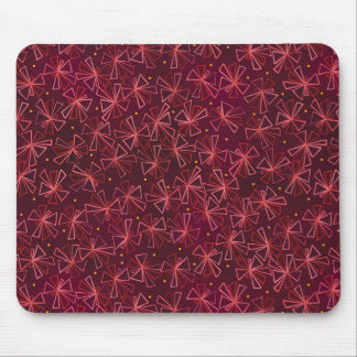 Mousepad Mod Starburst Maroon e Pad Rosa do Mouse
